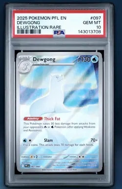 2025 Pokemon Phantasmal Flames Dewgong Illustration Rare #097/094 - Image 1