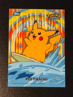 Pikachu 25 8 of 10 Stick-Ons Sticker Pokemon Topps - Image 1