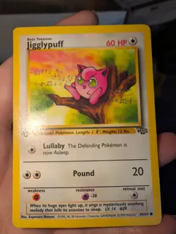 Pokemon Jigglypuff 1st Edition Jungle 54/64 - LP - Image 1