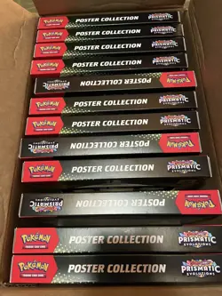 Pokemon TCG SV Prismatic Evolutions Poster Collection Box x12 - Image 1