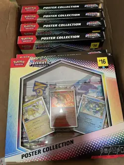 Pokemon TCG SV Prismatic Evolutions Poster Collection Box x12 - Image 2