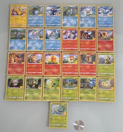 McDonald's POKEMON 25th Anniversary Complete set 2021 non holo cards 25/25 Clean - Image 1