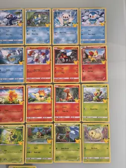 McDonald's POKEMON 25th Anniversary Complete set 2021 non holo cards 25/25 Clean - Image 3