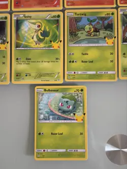 McDonald's POKEMON 25th Anniversary Complete set 2021 non holo cards 25/25 Clean - Image 4