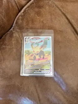 RARE Pokemon Leafeon VMAX Alternate Art Secret Rare Card 205/203 Evolving Skies - Image 1