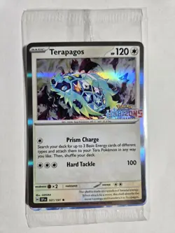 Terapagos 161/191 Surging Sparks Horizons Stamped Promo Holo Pokemon TCG 2024 NM - Image 1