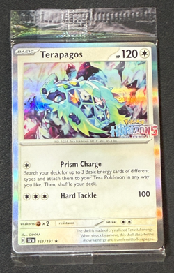 [SEALED] Terapagos 161/191 Surging Sparks Horizons Stamped Promo Holo Pokemon - Image 1