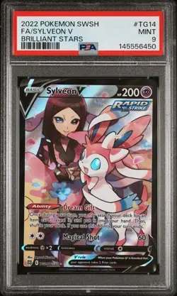 Pokemon Card Sylveon V TG14/TG30 Brilliant Stars Trainer Gallery 2022 Holo PSA 9 - Image 3