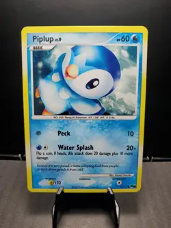 Pokemon TCG Piplup 015/017 Pop Series 6 2007 Holo LP - Image 1
