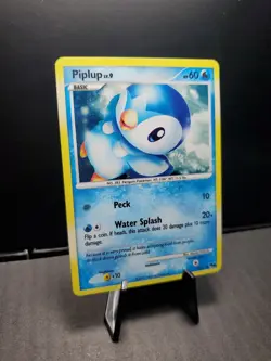 Pokemon TCG Piplup 015/017 Pop Series 6 2007 Holo LP - Image 2