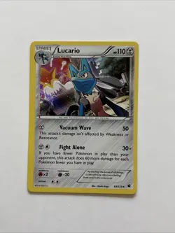 Lucario 63/124 Holo Pokemon XY Fates Collide NM - Image 1