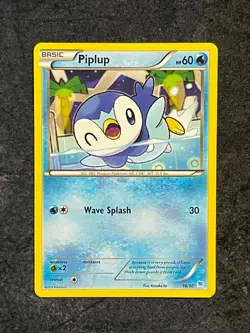 PIPLUP 16/30 XY TRAINER KIT: PIKACHU LIBRE & SUICUNE Cute Pokemon | NM-LP - Image 1