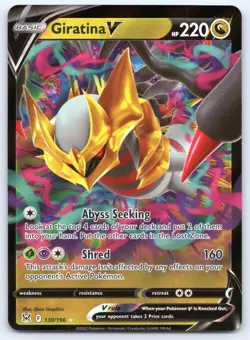 Giratina V 130/196 Lost Origin Holo Pokemon NM - Image 1