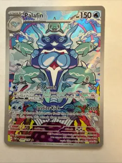 Pokemon TCG Palafin 200/197 Obsidian Flames Illustration Rare Holo English 202 - Image 1