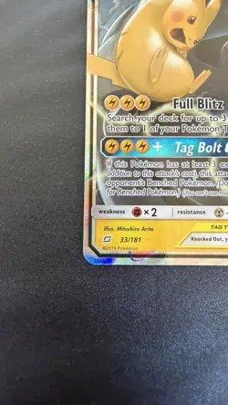 Pikachu & Zekrom GX 33/181 SM-Team Up TAG TEAM GX Pokemon Holo Ultra Rare NM - Image 2
