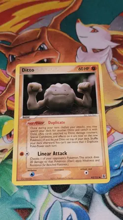 Pokemon TCG EX Delta Ditto (Geodude) Regular Common Card 62/113 LP - Image 1