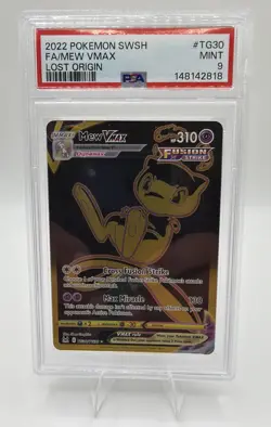 2022 POKEMON GAME SWSH #TG30 FA MEW VMAX LOST ORIGIN HOLO - Image 1
