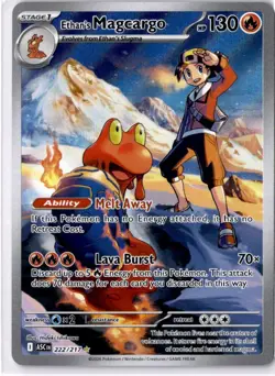 Pokemon Ethan's Magcargo #222/217 ME: Ascended Heroes Illustration Rare - Image 1