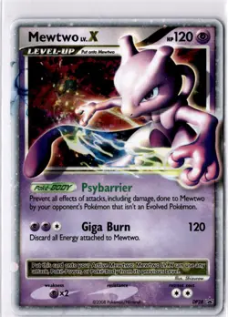 Pokemon Mewtwo LV.X #DP28 Diamond and Pearl Promo - Image 1