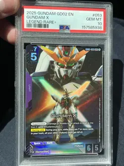 PSA 10 Gundam X LR+ 2025 GD02 English Gundam Card Game - Image 1