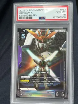 PSA 10 Gundam X LR+ 2025 GD02 English Gundam Card Game - Image 3