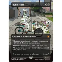 BONE MISER (BORDERLESS) Special Guests Magic MTG MINT CARD - Image 1