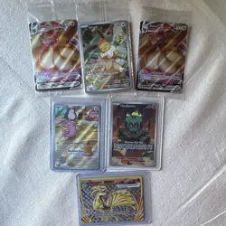 Pokemon TCG 6-Card Lot Marshadow, Chansey Art, Ninetales Break, eevee promos - Image 1