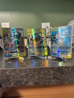 Pokemon TCG Blastoise & Piplup GX Tag Team Cards - Image 1