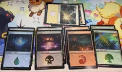 MTG - Edge of Eternities - Basic Land Set (10 Cards Total) - FOIL - Image 1
