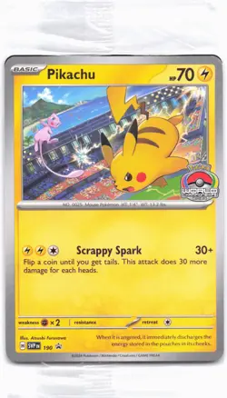 SV: Scarlet & Violet Promo Cards #190 Pikachu Stamp SEALED - Image 1