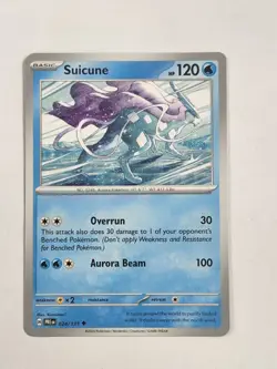 Official Pokemon TCG 024/131 Suicune Prismatic Evolutions Trading Card - Image 1