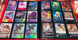 DIGIMON TCG Card Lot Binder 315+ Cards Included Lots of R, SR, SEC Exl Condition - Image 1