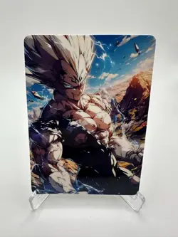 Dragon Ball Super Heroes Glossy Full Art Card - Majin Vegeta - Image 1