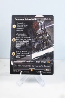 MTG FIN 0365 Summon: Primal Odin (Borderless) Final Fantasy Regular - Image 1
