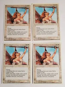 Serra Angel MTG Core Set 4th Edition 4 Regular - Image 2