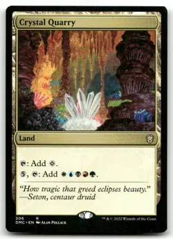 Crystal Quarry #206 (LP) Dominaria United DMC Magic MTG - Image 1