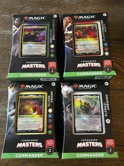 Magic The Gathering Commander Masters New Set Of 4 Silver Swarm Eldrazi Swarm - Image 1