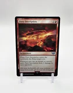 Fiery Inscription Uncommon Magic The Gathering TCG Lord Of The Rings 126 - Image 1