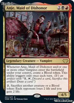 Anje, Maid of Dishonor [VOW - 231] Innistrad: Crimson Vow - Image 1