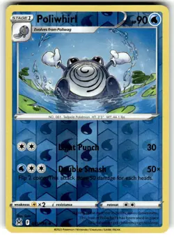 Poliwhirl 031/196 Uncommon Lost Origin Pokemon Reverse Holo Near Mint - Image 1