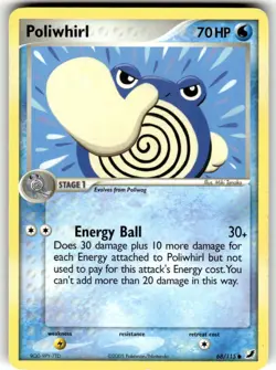 Poliwhirl 68/115 Common Unseen Forces Pokemon VLP - Image 1