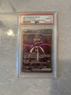 Pokemon TCG Iron Valiant EX Special Illustration Rare Sir Prismatic Evo PSA 10 - Image 3