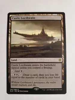 Mtg Castle Locthwain 3 Regular 1 Foil Throne Of Eldraine - Image 1