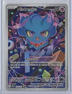 Misdreavus 233/217 Illustration Rare Holo Full Art Obsidian Flames 2023 - Image 1