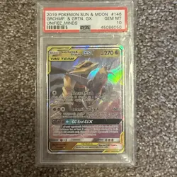 2019 Pokemon Sun & Moon Grchmp. & Grtn. GX Gem Mint PSA 10 - Image 1