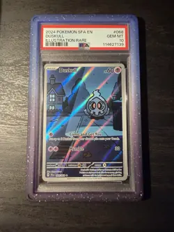 PSA 10 GEM MINT Duskull Shrouded Fable Illustration Rare Holo Pokemon 068/064 - Image 1