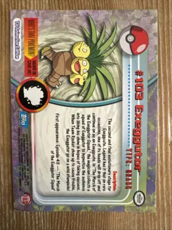 BLUE Label Exeggutor #103 - Pokemon Topps Series 2 TV Animation Edition NM - Image 2