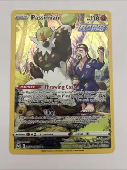Passimian SWSH12: Silver Tempest Trainer Gallery TG08/TG30 Full Art Pokemon Card - Image 1