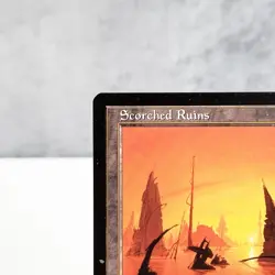 MTG Scorched Ruins Weatherlight Rare Land John Avon 1997 Reserved List - Image 2