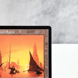 MTG Scorched Ruins Weatherlight Rare Land John Avon 1997 Reserved List - Image 3